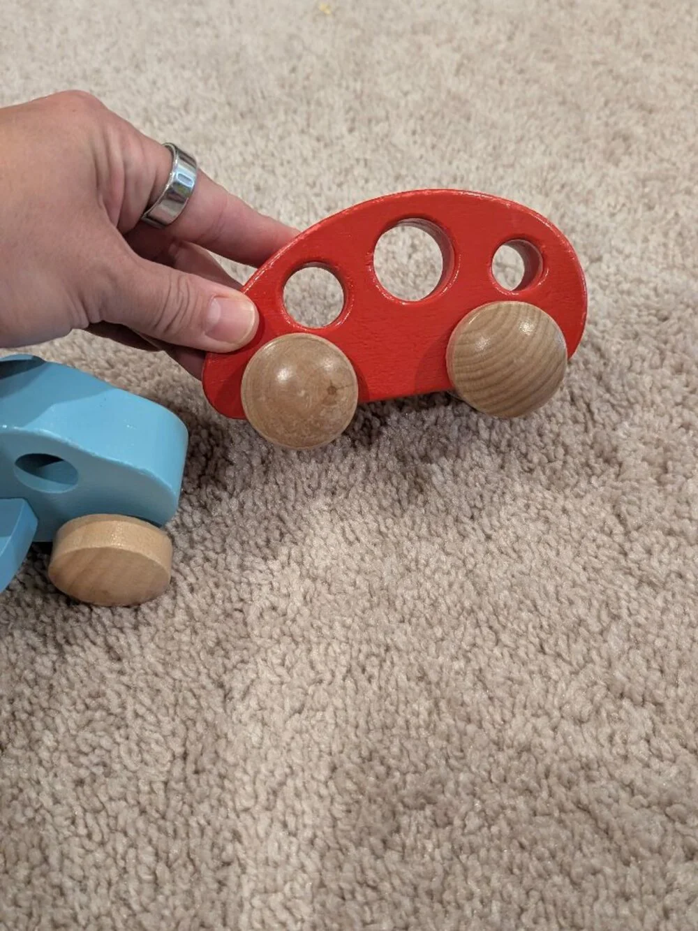 Hape Wooden Airplane and Car set